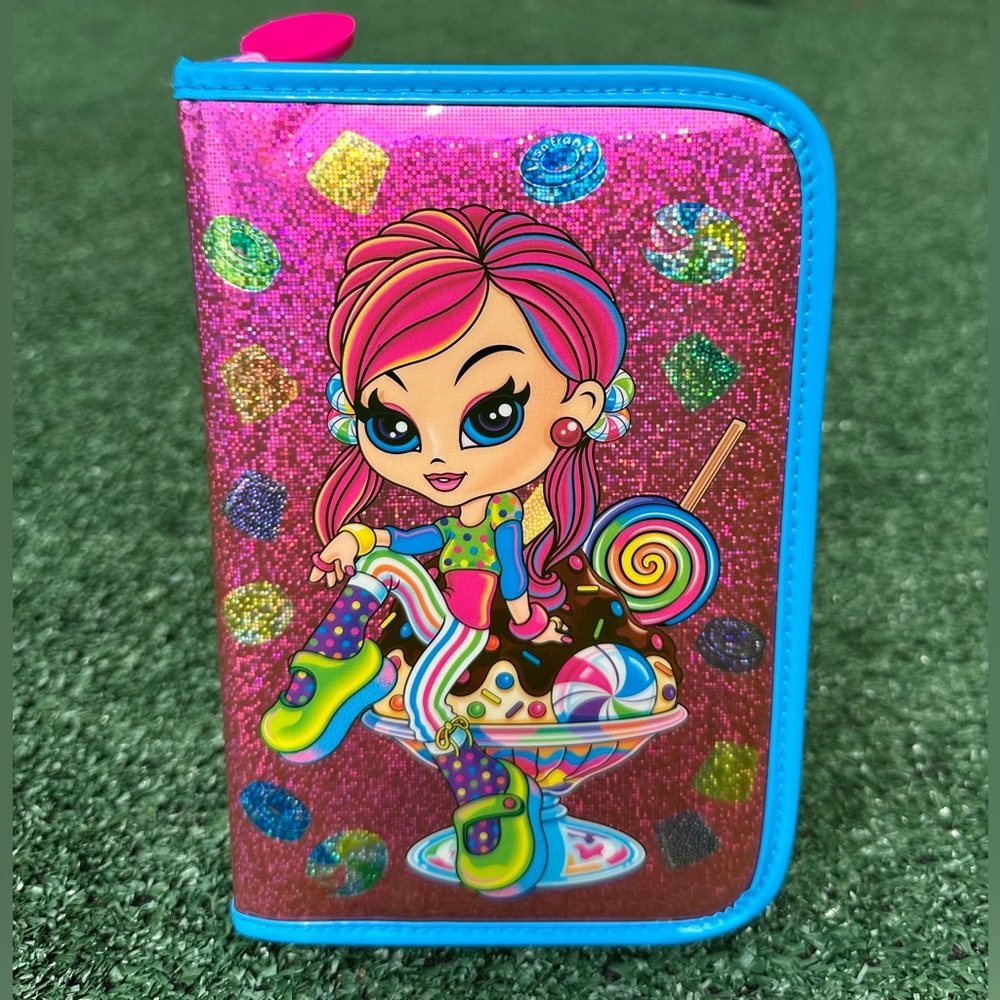 VTG Y2K Lisa Frank Cherri Candy Girl Neon Glitter Holographic Journal Planner